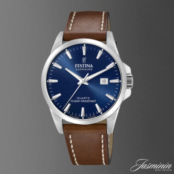 Festina F20025/3 muški sat sa safirnim staklom i plavim brojčanikom